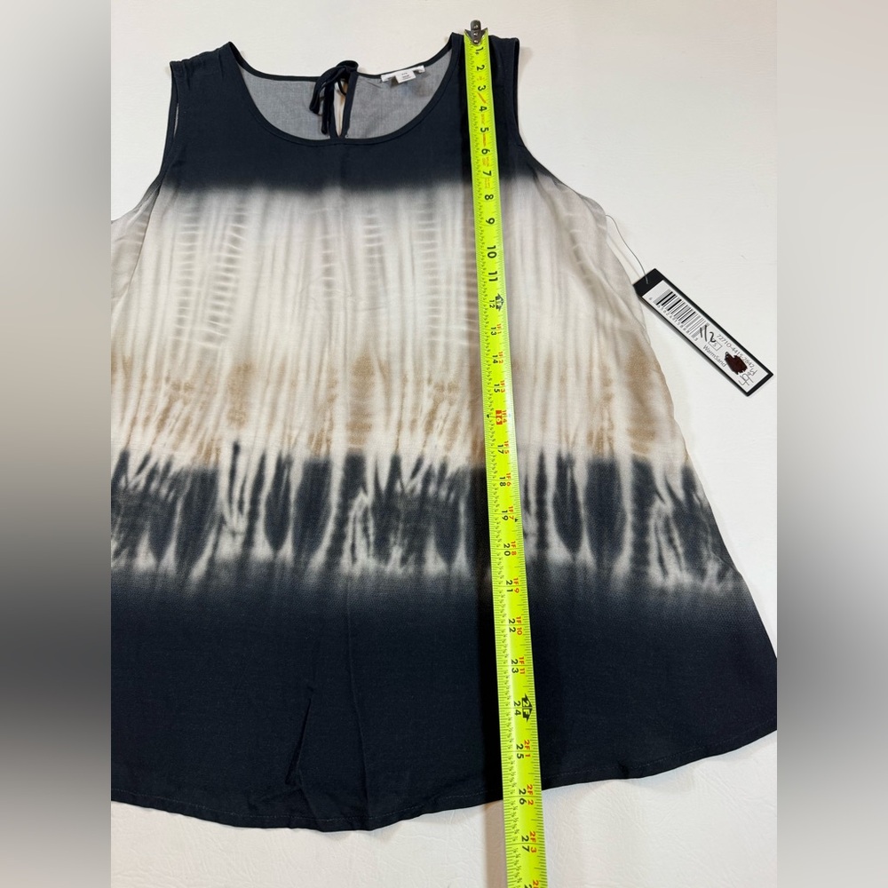 NWT Tribal sleeveless oversized top black and crème size small (bin W) - Picture 4 of 10
